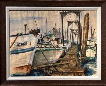 Felix Freiherr Von Fuchs-Nordhoff Watercolor Signed
