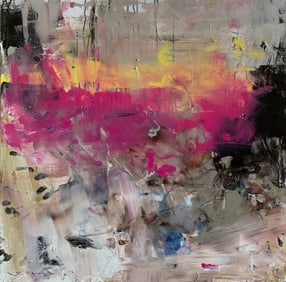 Jorn Fox Abstract Signed Original Oil and Acrylic