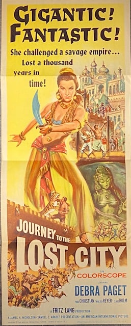Movie Poster - Journey to the Lost City (American International, 1960) LE: Artist: Title: Journey to the Lost City (American International, 1960) Medium: Poster of Paper Limited Edition: 60/302 Art Dimensions: 36 H x 14 W x 1 D inches Item Descrip