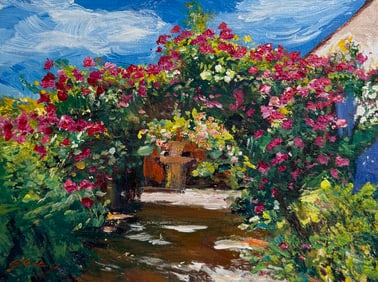 David Lloyd Glover "The Blooming Arch" Signed Original Acrylic
