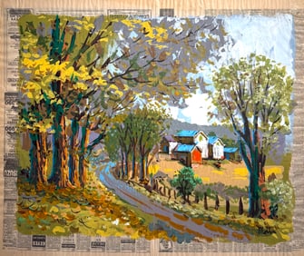 Filastro Mottola (Untitled - Landscape) Signed Original Acrylic