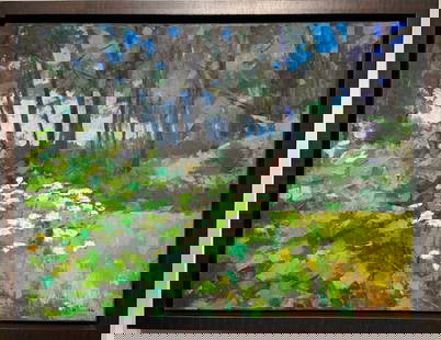 Larry Horowitz "The Artist's Backyard" Signed Original Oil: Artist: Larry Horowitz Title: The Artist's Backyard Medium: Oil on Canvas Art Dimensions: 32 H x 42 W x 2 D inches Framed Dimensions: 36 H x 46 W2 DInches ARTIST BIO: </