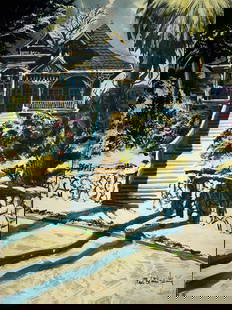 Paul Blaine Henrie "Old Times There...Are Not Forgotten!" Signed Original Watercolor/Gouache (1980): Artist: Paul Blaine Henrie Title: Old Times There...Are Not Forgotten! (1980) Medium: Watercolor/Gouche on Heavy Stock Paper Art Dimensions: 40 H x 30 W x 1 D inches ARTIST BIO: Paul Blaine
