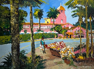 Paul Blaine Henrie "The View Of The La Valencia" Signed Original Oil
