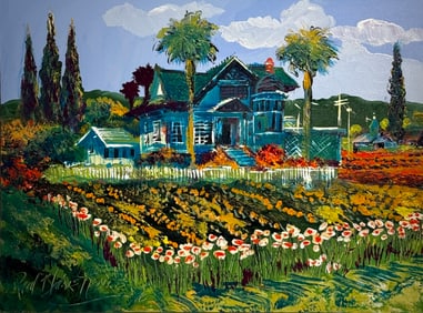 Paul Blaine Henrie (San Francisco Victorian - 1995) Signed Original Acrylic