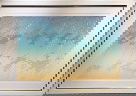 J. Feldman Abstract Signed Serigraph Limited Edition: Artist: J. Feldman Title: Abstract Medium: Serigraph on Paper Limited Edition: 129/300 Art Dimensions: 21 H x 33 W x 2 D inches Framed Dimensions: 31 H x 43 W x 2 D inch