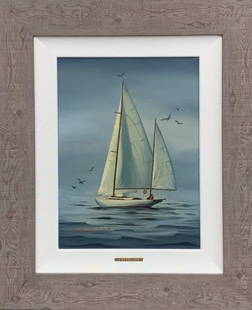 Winifred Witton Smith "Interlude" Signed Original: Artist: Winifred Witton Smith Title: Interlude Medium: Original Oil on Canvas Art Dimensions: 16 H x 12 W x 2 D inches Framed Dimensions: 25 H x 21 W x 2 D inches ARTIST