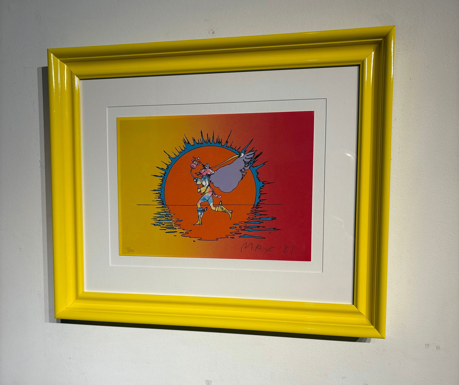 Peter Max "If Series: Runner" Signed Serigraph LE