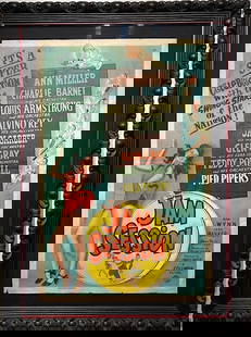 Movie Poster - Morgan Litho Corp. "Jam Session" (Original Poster): Artist: Morgan Litho Corp. Title: Jam Session Medium: Poster Art Dimensions: 41 H x 29 W x 2 D inches Framed Dimensions: 51 H x 38 W x 2 D inches Item Description: Starr