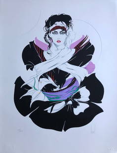 Steve Leal "Tia II" Signed Serigraph LE: Artist: Steve Leal Title: Tia II Medium: Serigraph on Paper Limited Edition: 12/275 Art Dimensions: 34 H x 26 W x 1 D inches ARTIST BIO:  Steve Leal was born