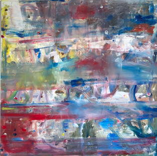 Jorn Fox (Untitled - Abstract) Signed Original Acrylic: Artist: Jorn Fox Title: Untitled Medium: Acrylic on Canvas Art Dimensions: 40 H x 40 W x 2 D inches ARTIST BIO:  Artist Statement "The feelings I had inside, when each s