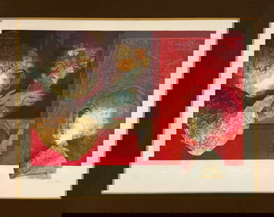 Sunol Alvar (Figurative) Signed Serigraph LE: Artist: Sunol Alvar Title: Untitled (Figurative) Medium: Serigraph w/Embossing on Paper Limited Edition: 7/185 Art Dimensions: 22 H x 29 W x 1 D inches ARTIST BIO: <