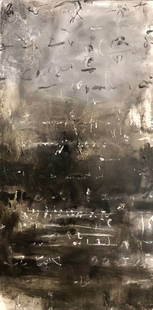 Jorn Fox Abstract Original Oil on Canvas Signed: Artist: Jorn Fox Title: Abstract Medium: Original Oil on Canvas Art Dimensions: 48 H x 24 W x 2 D inches ARTIST BIO:  Artist Statement "The feelings I had inside, when e