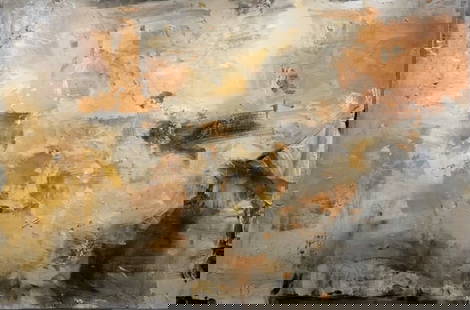 Jorn Fox Abstract Signed Original Oil and Acrylic: Artist: Jorn Fox Title: Abstract Medium: Original Oil and Acrylic on Canvas with 1 1/2" Museum Bars Art Dimensions: 48 H x 72 W x 2 D inches ARTIST BIO:  Artist Statement