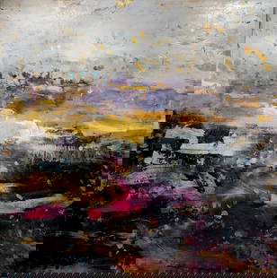 Jorn Fox Abstract Signed Original Oil on Canvas: Artist: Jorn Fox Title: Abstract Medium: Original Oil on Canvas Art Dimensions: 48 H x 48 W x 2 D inches ARTIST BIO:  Artist Statement "The feelings I had inside, when e