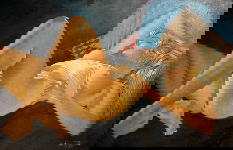 Chuck Oberstein (Untitled) Signed Original Oil: Artist: Chuck Oberstein Title: Untitled Medium: Oil on Canvas Art Dimensions: 24 H x 36 W x 1 D inches ARTIST BIO:  One of the most recognized clown artists in the world, C