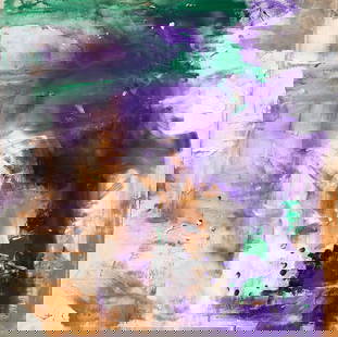 Jorn Fox Abstract Original Oil on Canvas Signed: Artist: Jorn Fox Title: Abstract Medium: Original Oil on Canvas Art Dimensions: 40 H x 40 W x 2 D inches ARTIST BIO:  Artist Statement "The feelings I had inside, when e