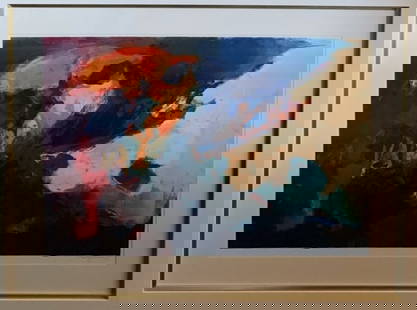 Michael Schofield Abstract Hand Pulled Mono Print: Artist: Michael Schofield Title: Abstract Medium: Original Hand Pulled Mono Print, Signed Art Dimensions: 25 H x 36 W x 2 D inches Framed Dimensions: 35 H x 46 W x 2 D inches <