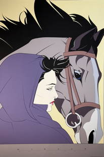 Patrick Nagel "Montana" Serigraph LE (1987): Artist: Patrick Nagel Title: Montana (1987) Medium: Serigraph on Paper Limited Edition: NC13 Art Dimensions: 36 H x 24 W x 1 D inches ARTIST BIO:  Patrick Nag