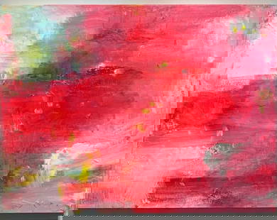 Jorn Fox Abstract Signed Original Oil and Acrylic: Artist: Jorn Fox Title: Abstract Medium: Original Oil and Acrylic on Canvas with 1 1/2" Museum Bars Art Dimensions: 30 H x 40 W x 2 D inches ARTIST BIO:  Artist Statement