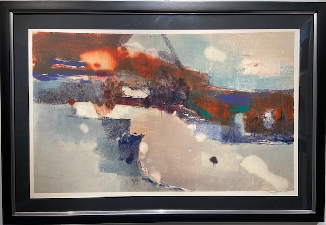 Michael Schofield Signed Original Acrylic: Artist: Michael Schofield Title: Untitled Medium: Acrylic on Paper Art Dimensions: 27 H x 43 W x 2 D inches Framed Dimensions: 35 H x 51 W x 2 D inches ARTIST BIO: <