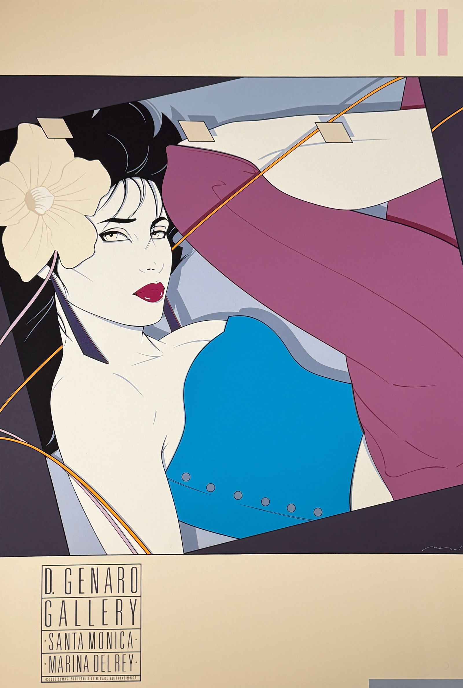 Patrick Nagel "Commemorative #9" Serigraph LE (1 of 3)