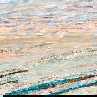 Barbara Owens "Harmony" Signed Original Acrylic - Abstract: Artist: Barbara Owens Title: Harmony Medium: Acrylic on Canvas Art Dimensions: 48 H x 48 W x 2 D inches ARTIST BIO:  Artist Statement "I describe my art as Tranquil and