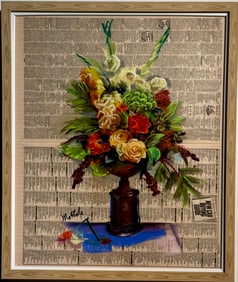 Filastro Mottola (Floral) Signed Original Acrylic