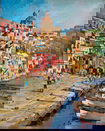 Filastro Mottola "Procida" Signed Original Acrylic