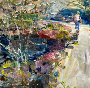 Jorn Fox (Untitled) Signed Original Acrylic on Board - Impressionist