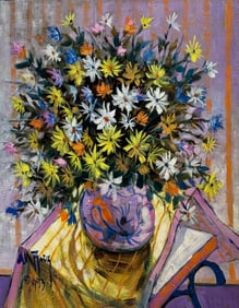 Alberto Ruiz-Vela (Floral) Signed Original Oil