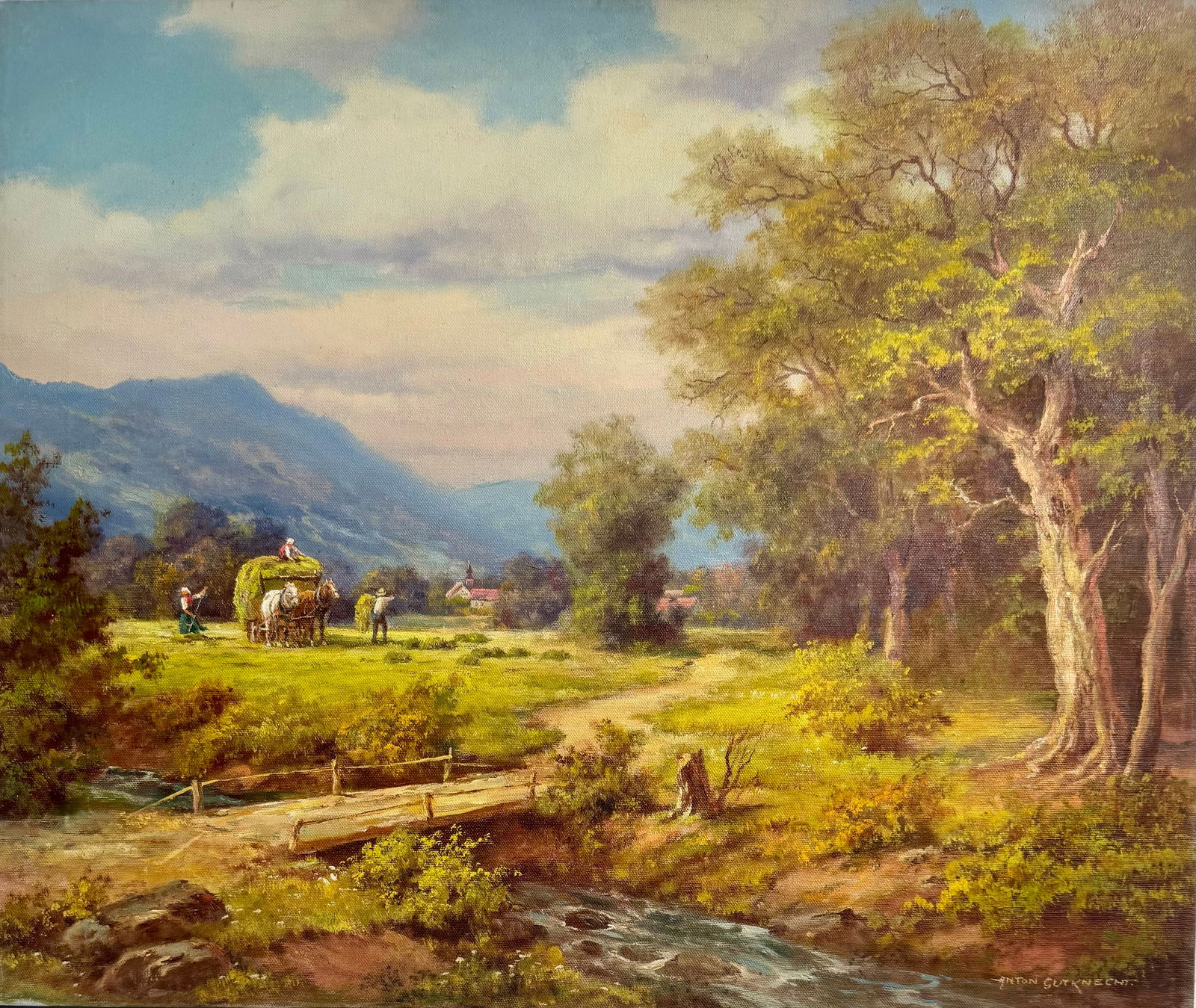 Anton Gutknecht (Landscape) Signed Original Acrylic (1 of 4)