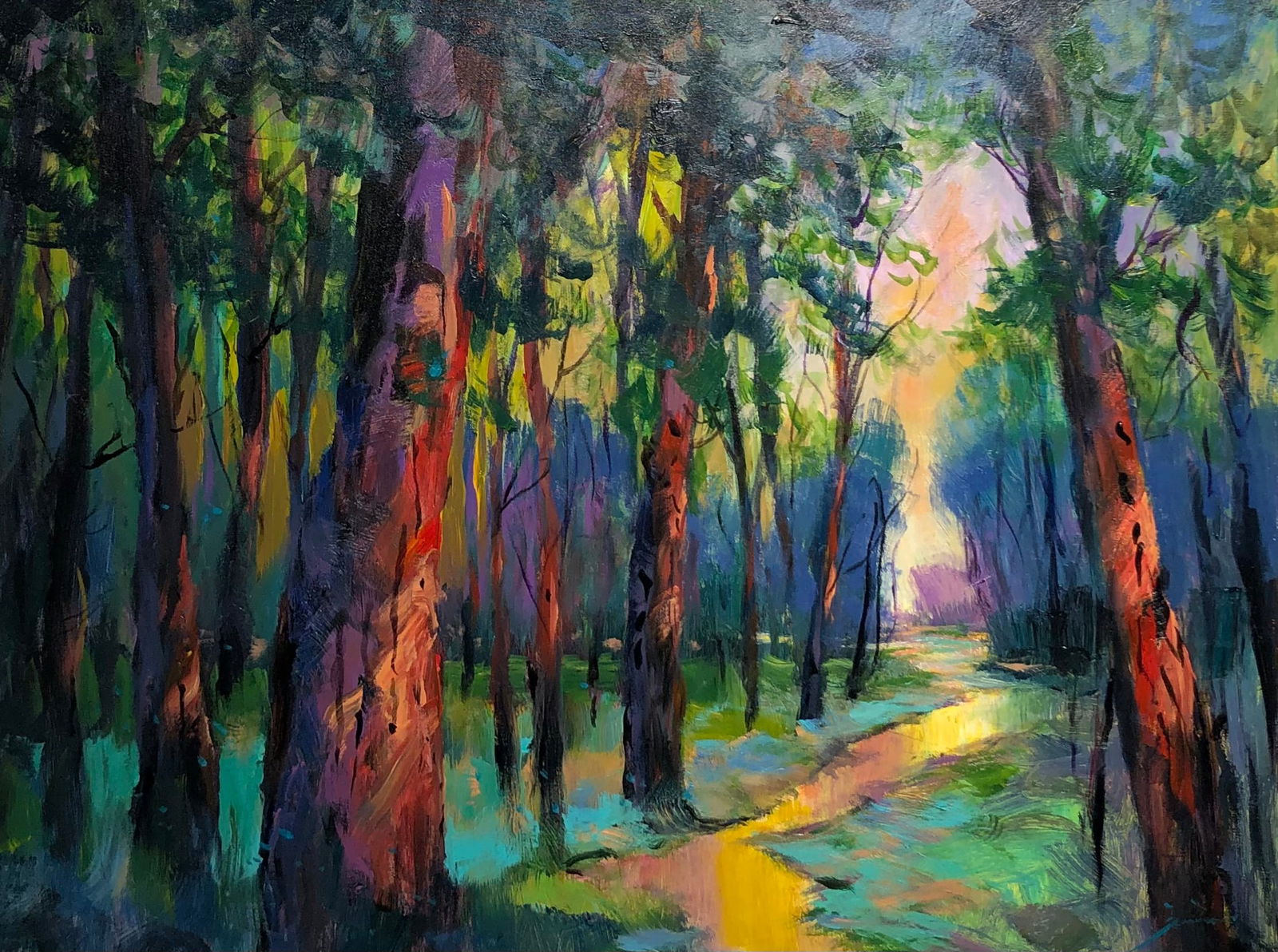 Michael Schofield (Impressionist - Landscape) Signed Original Acrylic: Artist: Michael Schofield Title: Michael Schofield (Impressionist - Landscape) Signed Original Acrylic Medium: Acrylic on Canvas Limited Edition: <