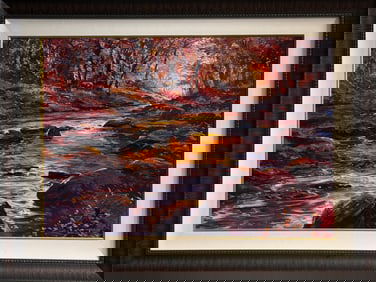 Michael Schofield (Impressionist - Landscape) Signed LE Mixed Media w/ Embellishments