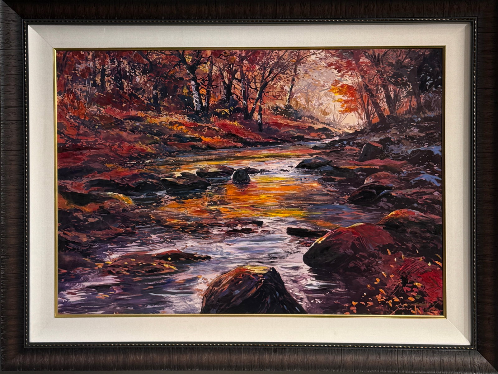 Michael Schofield (Impressionist - Landscape) Signed LE Mixed Media w/ Embellishments: Artist: Michael Schofield Title: Michael Schofield (Impressionist - Landscape) Signed LE Mixed Media w/ Embellishments Medium: Mixed Media on Canvas <