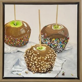 Michelle Michael "Caramel Apples" Signed Original Acrylic on Canvas