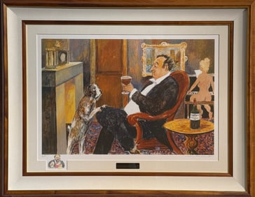 Guy Buffet "A Happy Man" Signed Serigraph LE