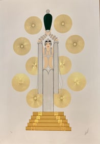 ERTE "Emerald Vase" Signed Serigraph LE