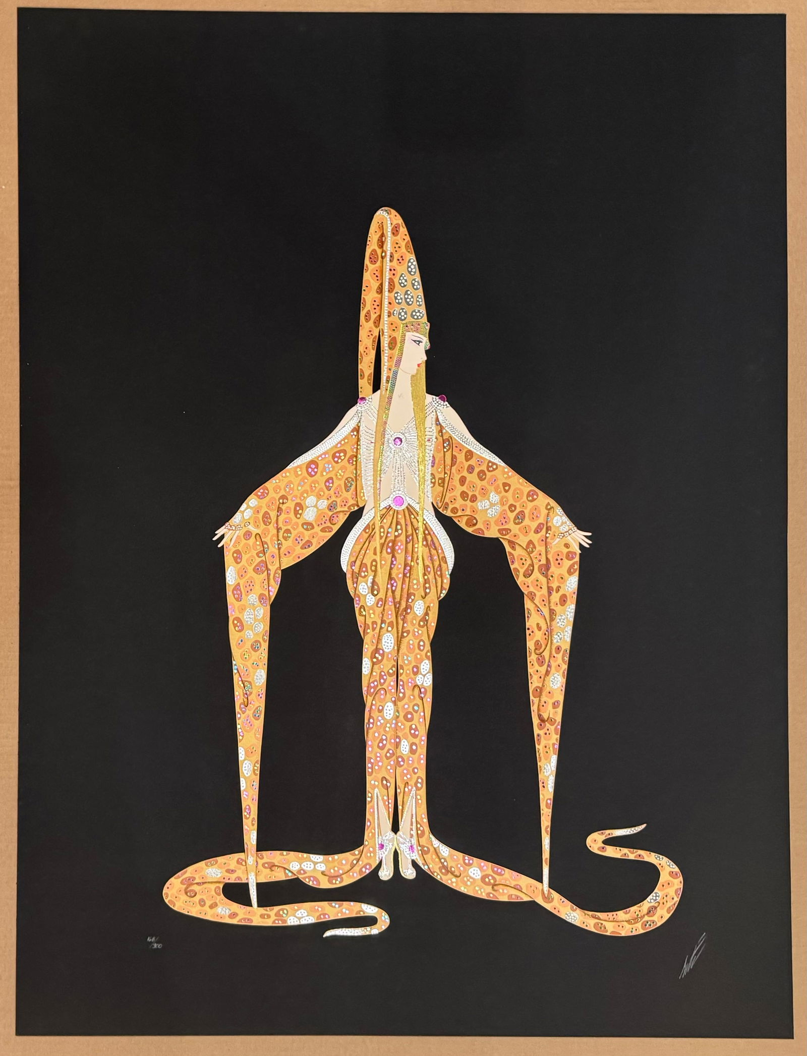 ERTE "Starfish" Signed Serigraph LE: Artist: ERTETitle: ERTE "Starfish" Signed Serigraph LEMedium: Serigraph on PaperLimited Edition: 168/300Art Dimensions: 30 H x 40 W x 1 D inch<