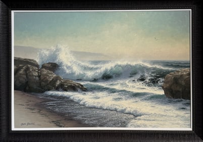Dave Dalton "Clear North of Bodega Bay" Signed Original Oil