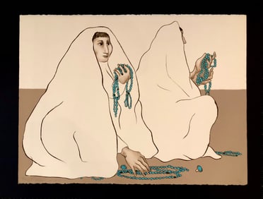 R.C. Gorman "Santo Domingo" Signed Original Stone Litho LE (1973) - VERY RARE