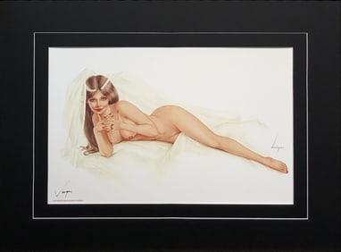 Alberto Vargas "Reclining Bride" Hand-Signed Lithograph (1981)