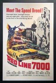 Paramount Pictures "Red Line 7000" Vintage Movie Poster LE