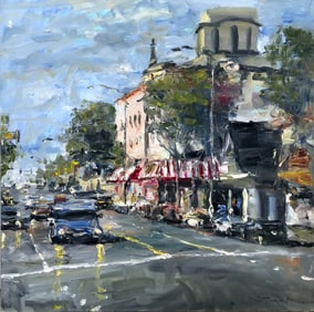 Jorn Fox Impressionist Signed Oil On Canvas