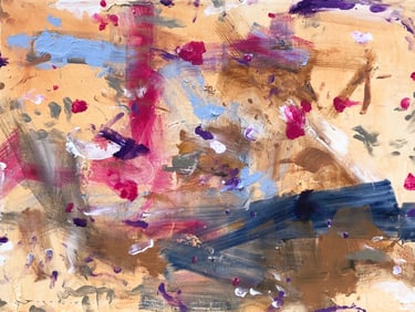 Jorn Fox Abstract Original Oil on Canvas Signed