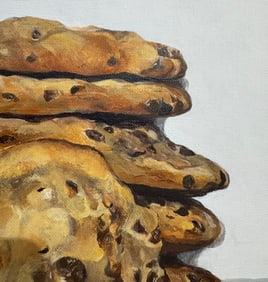 Michelle Michael "Chocolate Chips" Signed Original Acrylic on Canvas