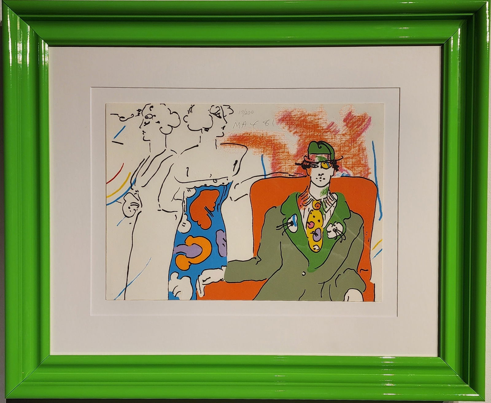 Peter Max "If Series: Space Place" Signed Serigraph LE: Artist: Peter Max Title: Peter Max "If Series: Space Place" Signed Serigraph LE Medium: Serigraph on Paper Limited Edition: 17/200 Art Dimensions: 11.0 x 15.0 x 1.0 inch ARTIST BIO: Pet