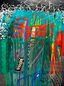 Kimm Byers "The Temple of Guardians" Signed Original Acrylic