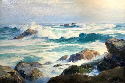 Bennett Bradbury "Pacific Ground Swells" Signed Original Oil