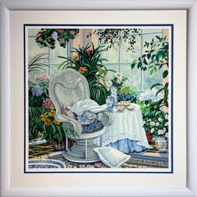 Susan Rios "The Garden Room" Signed Serigraph LE